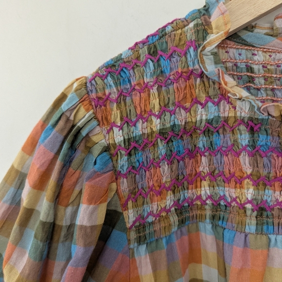 Olivia James Lucy Plaid Smocked Dress - Picture 7 of 14